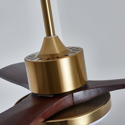 Xen Modern Wood Ceiling Fan Light