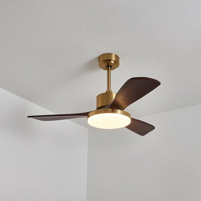 Xen Modern Wood Ceiling Fan Light
