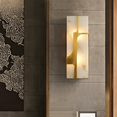 Ocarionis Geometric Alabaster Wall Light
