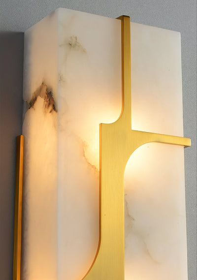 Ocarionis Geometric Alabaster Wall Light