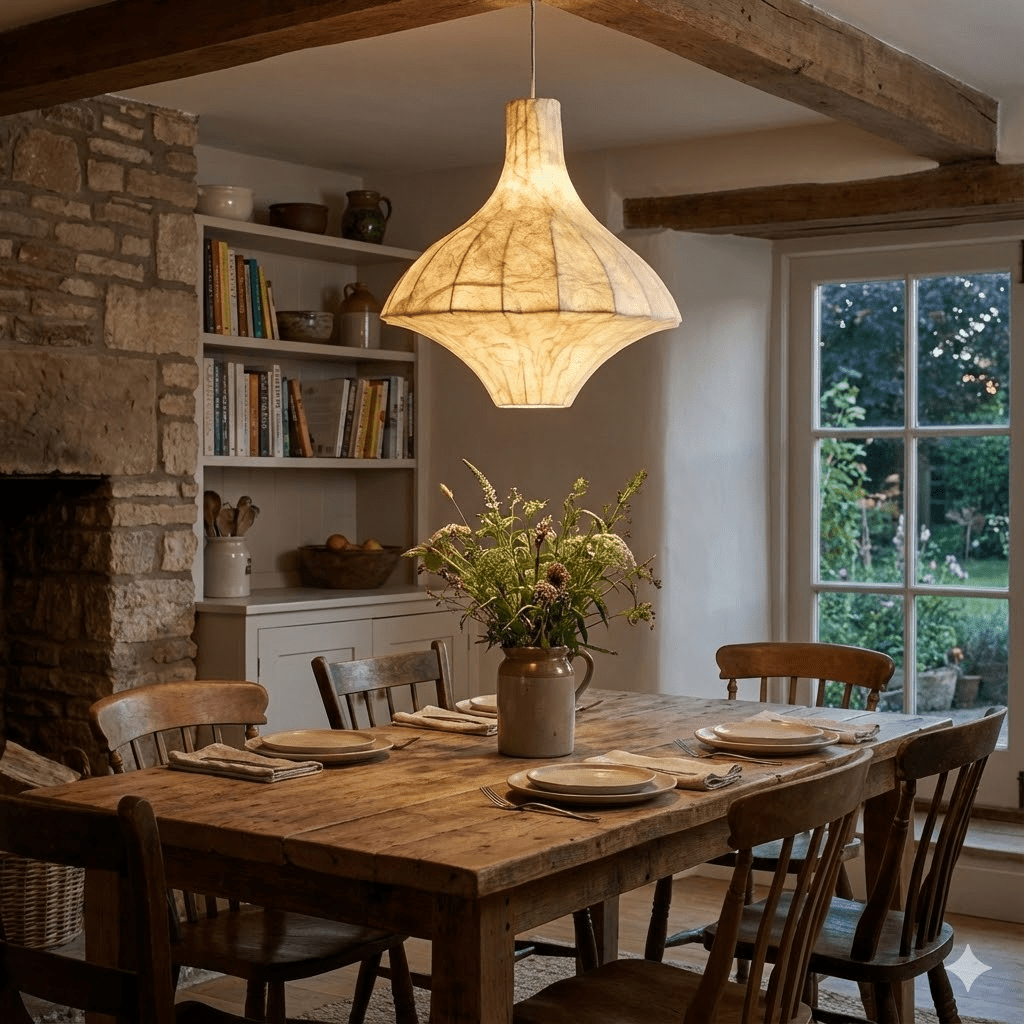 Aurielle Silk Pavilion Pendant Lamp