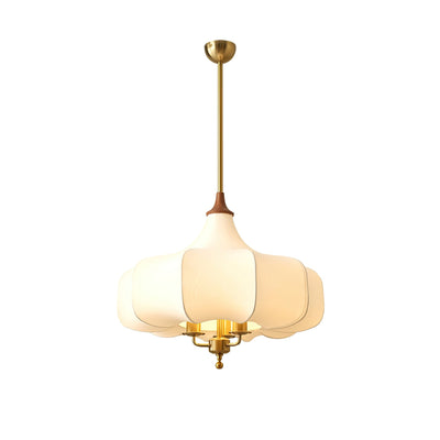 Jorath Fabric & Wood Pendant Light