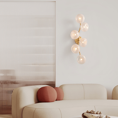Velarina Wall Lamp Vine Nordic Art Glass Metal