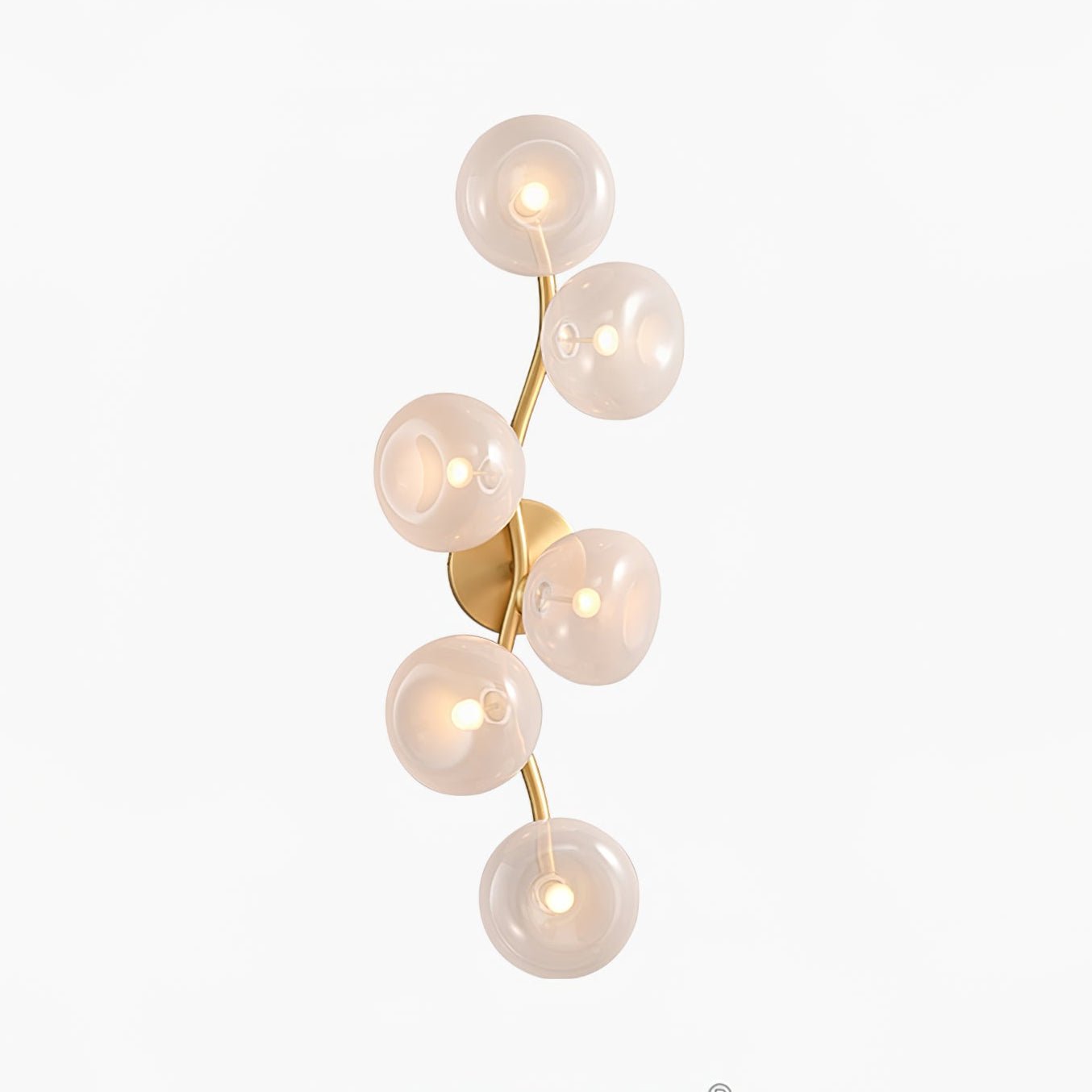 Velarina Wall Lamp Vine Nordic Art Glass Metal