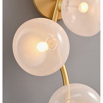 Velarina Wall Lamp Vine Nordic Art Glass Metal