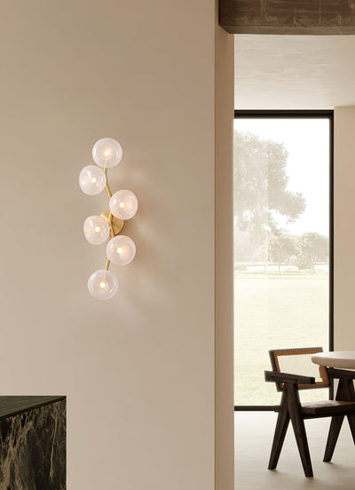Velarina Wall Lamp Vine Nordic Art Glass Metal