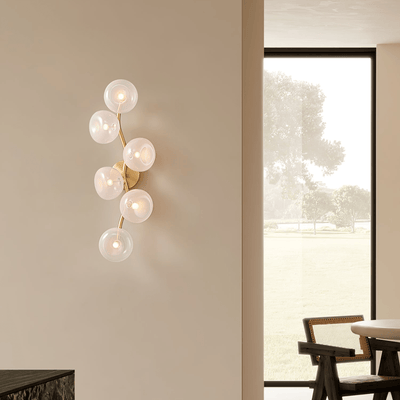 Velarina Wall Lamp Vine Nordic Art Glass Metal