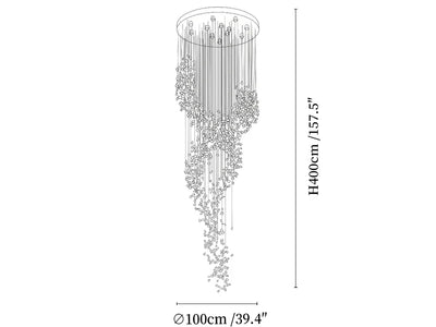 Riverira Torrent Cascade Chandelier