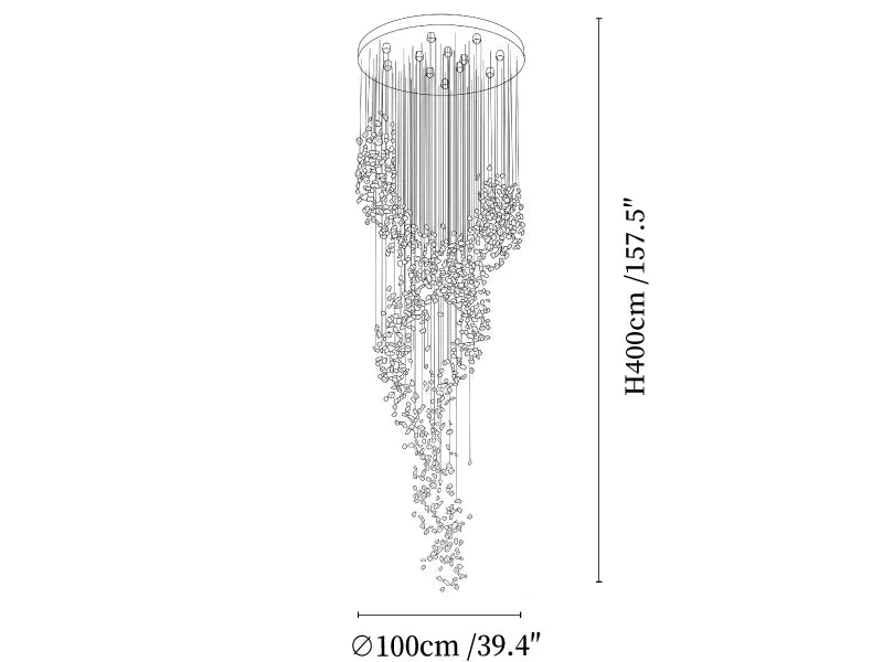 Riverira Torrent Cascade Chandelier