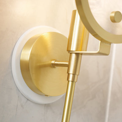 Lumibrook Cradle Alabaster Globe Indoor Wall Light