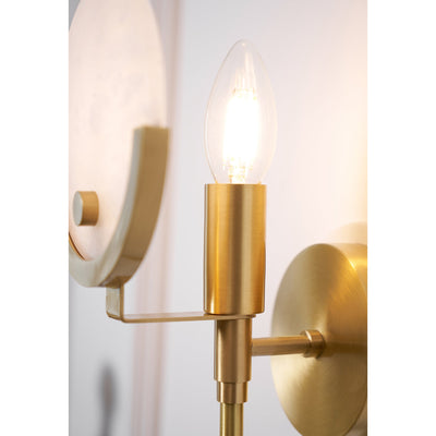 Lumibrook Cradle Alabaster Globe Indoor Wall Light