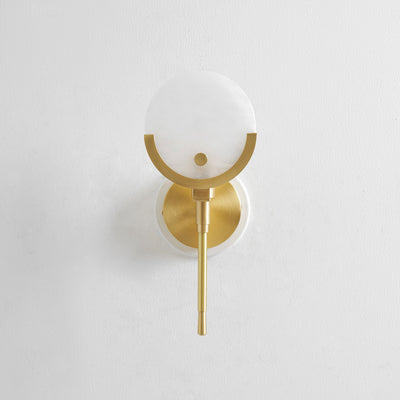 Lumibrook Cradle Alabaster Globe Indoor Wall Light
