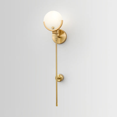 Lumibrook Cradle Alabaster Globe Indoor Wall Light