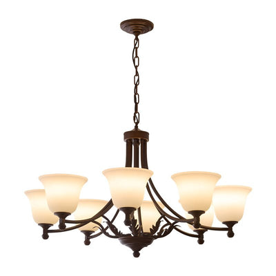 Elorira Traditional Elegance Bloom Glass Chandelier