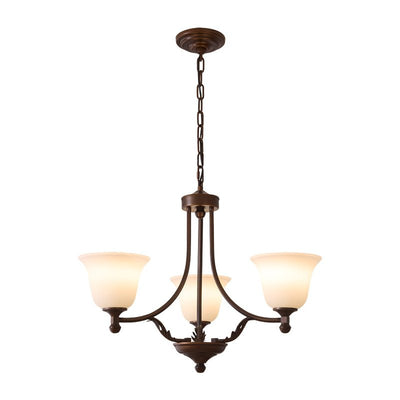 Elorira Traditional Elegance Bloom Glass Chandelier