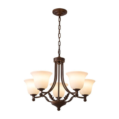 Elorira Traditional Elegance Bloom Glass Chandelier