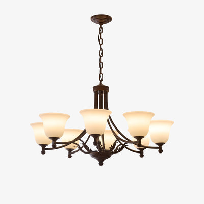 Elorira Traditional Elegance Bloom Glass Chandelier