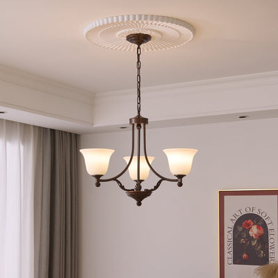 Elorira Traditional Elegance Bloom Glass Chandelier
