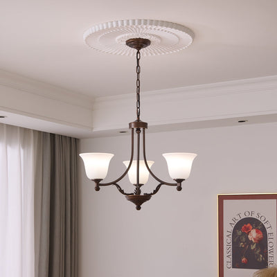 Elorira Traditional Elegance Bloom Glass Chandelier