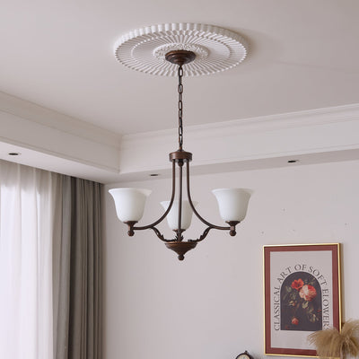 Elorira Traditional Elegance Bloom Glass Chandelier
