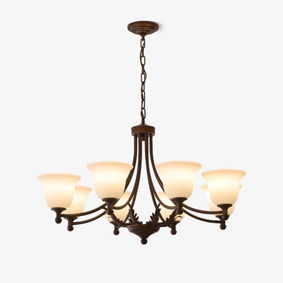 Elorira Traditional Elegance Bloom Glass Chandelier