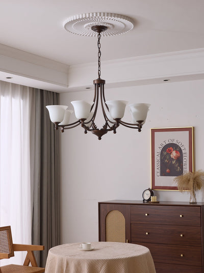 Elorira Traditional Elegance Bloom Glass Chandelier