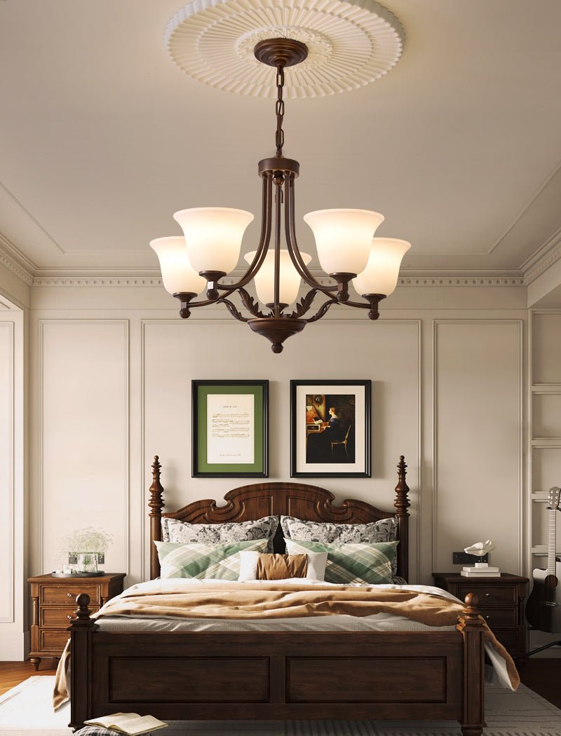 Elorira Traditional Elegance Bloom Glass Chandelier