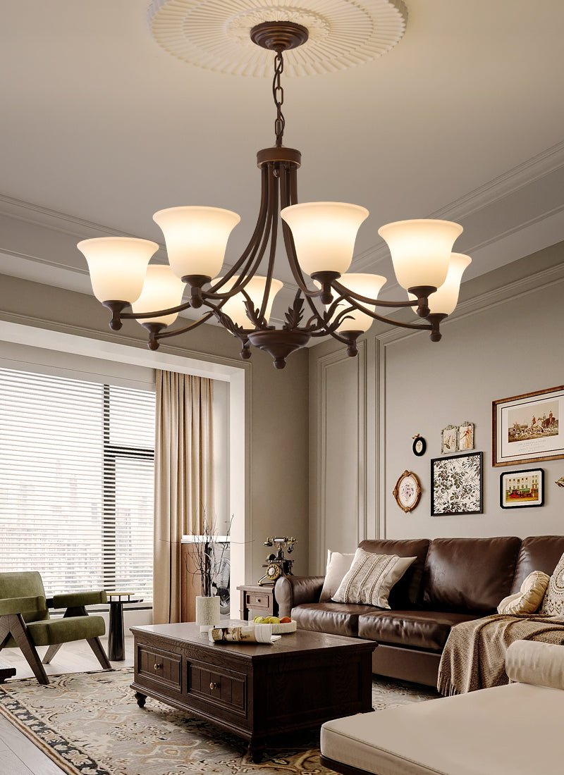 Elorira Traditional Elegance Bloom Glass Chandelier