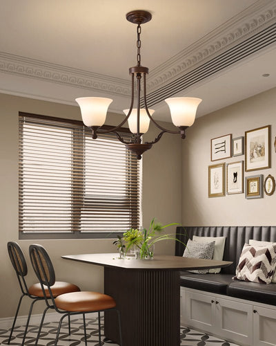 Elorira Traditional Elegance Bloom Glass Chandelier