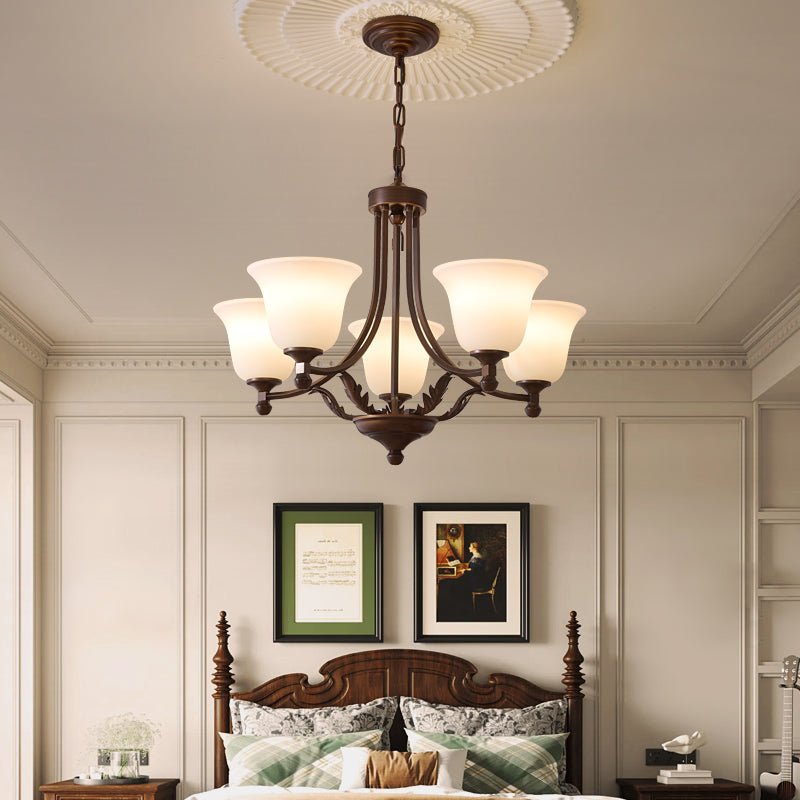 Elorira Traditional Elegance Bloom Glass Chandelier