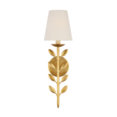 Evoque Gold Leaf Wall Sconce - Neutral Decor