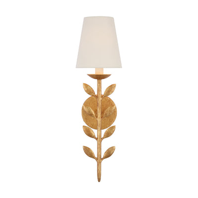 Evoque Gold Leaf Wall Sconce - Neutral Decor