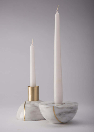Axis Sphere Marble Candle Holder
