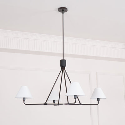 Vase Chandelier Cone Shade Minimalist