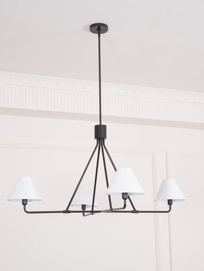Vase Chandelier Cone Shade Minimalist