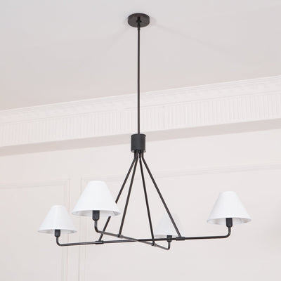 Vase Chandelier Cone Shade Minimalist