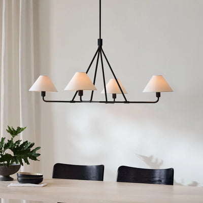 Vase Chandelier Cone Shade Minimalist