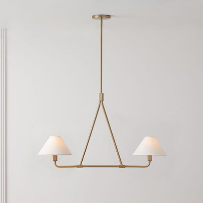 Vase Chandelier Cone Shade Minimalist