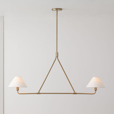 Vase Chandelier Cone Shade Minimalist