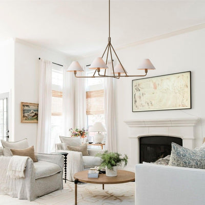 Vase Chandelier Cone Shade Minimalist