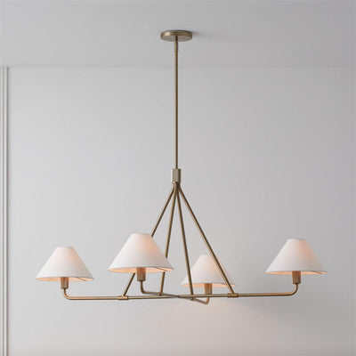 Vase Chandelier Cone Shade Minimalist
