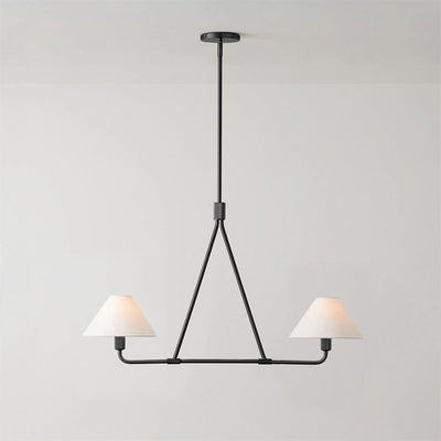 Vase Chandelier Cone Shade Minimalist