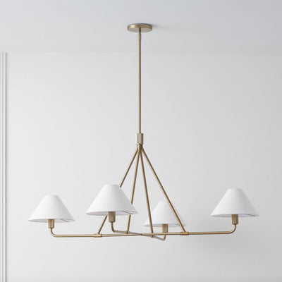 Vase Chandelier Cone Shade Minimalist