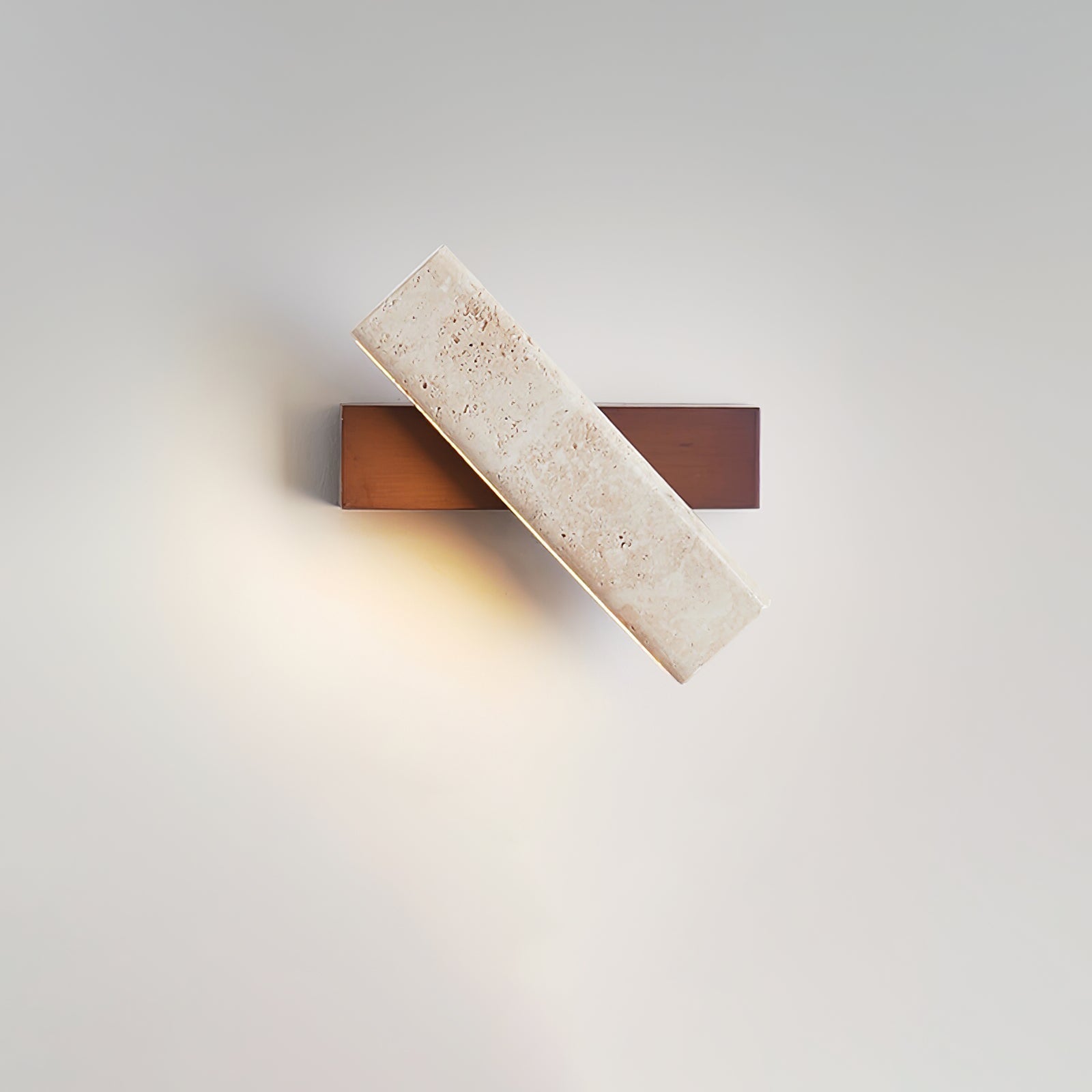 Esorora Rectangular Travertine Wall Light