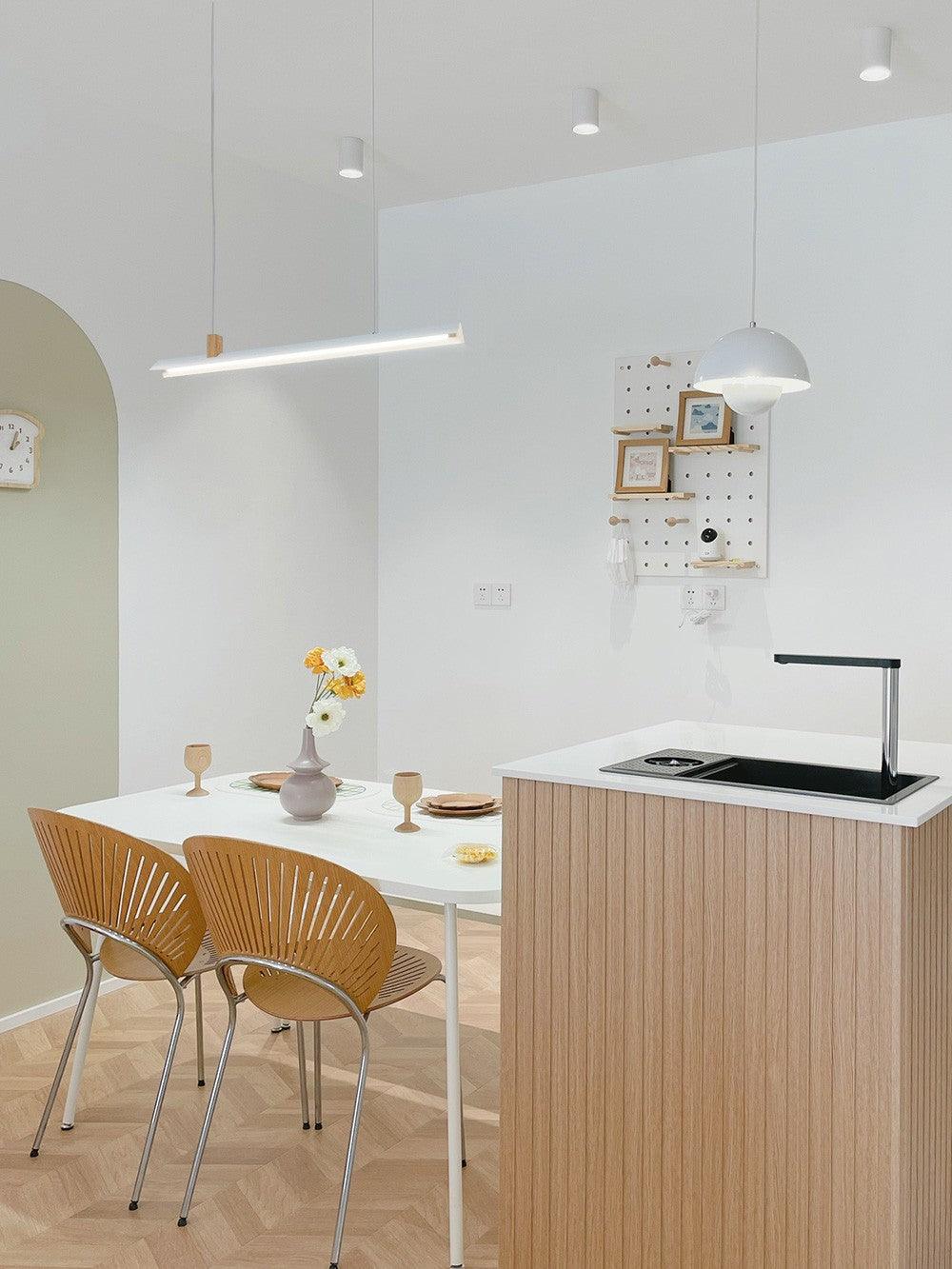 Linea Minimalist Wooden Pendant Light