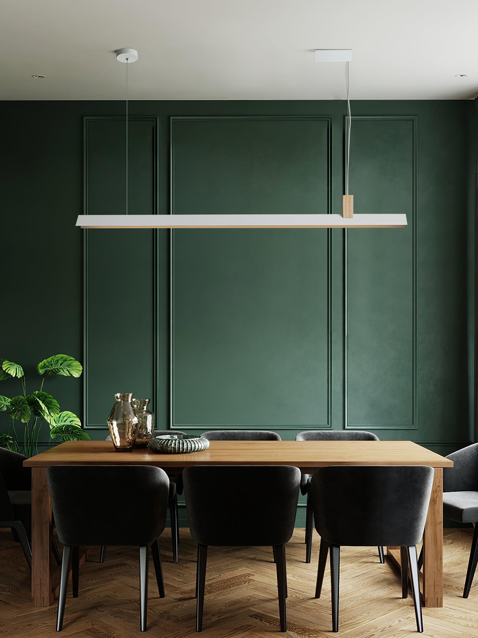 Linea Minimalist Wooden Pendant Light