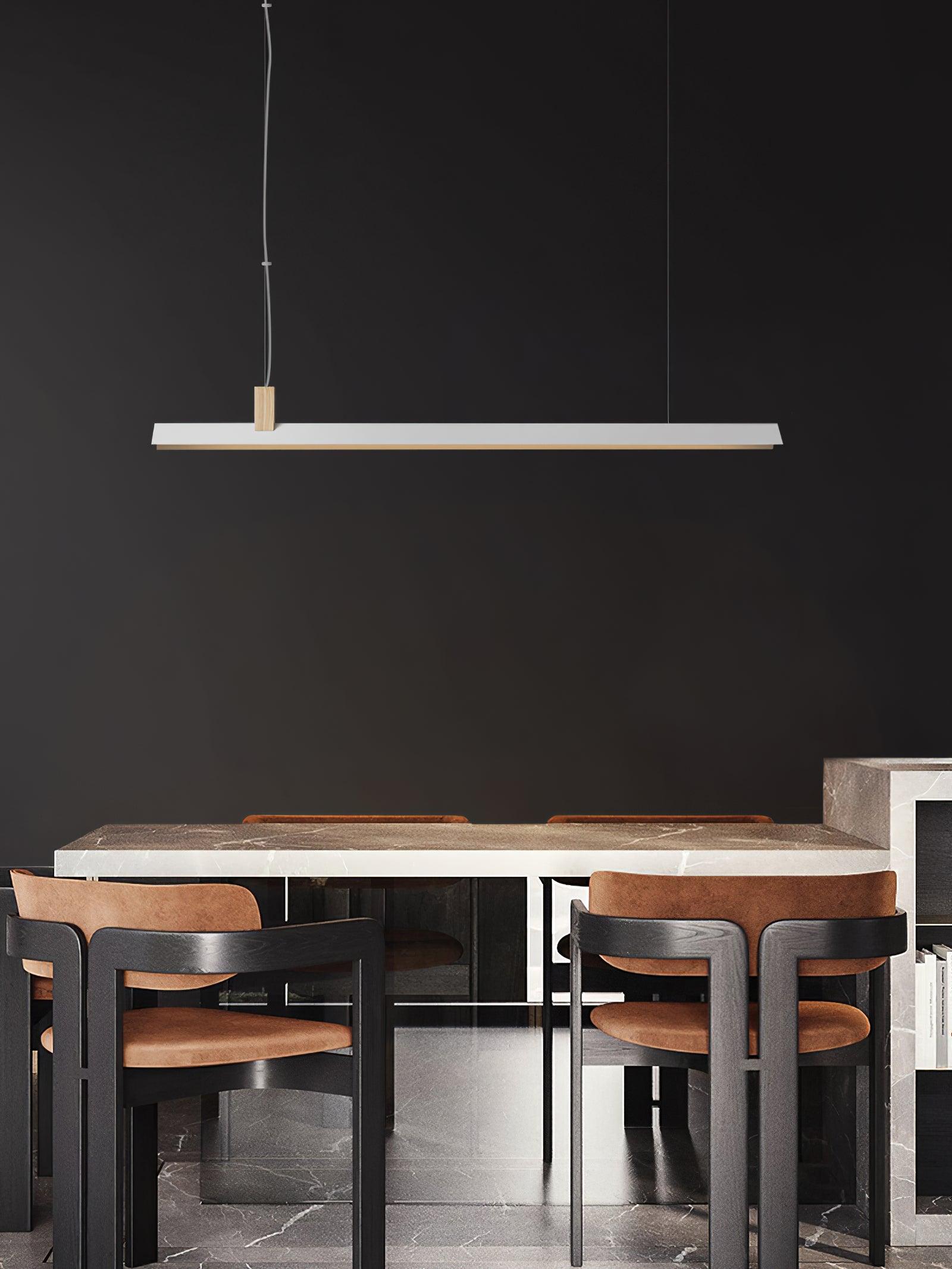 Linea Minimalist Wooden Pendant Light