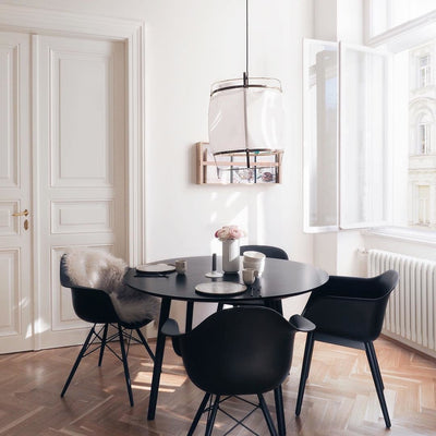 Arioelia Pendant Lamp Bamboo Shade for Living Room