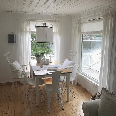 Arioelia Pendant Lamp Bamboo Shade for Living Room