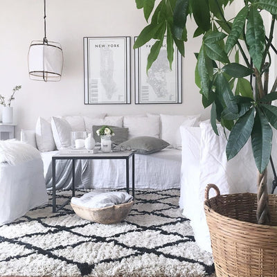 Arioelia Pendant Lamp Bamboo Shade for Living Room